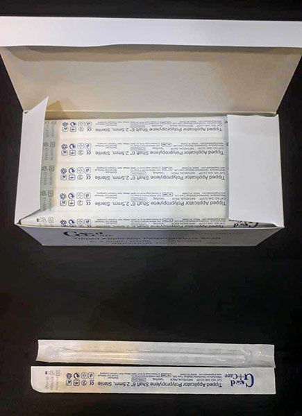 سواپ داکرون حلقی استریل نشکن بسته 100 عددی  -  .Goodwood Medical Care Ltd