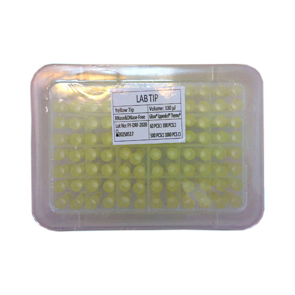 بسته ۱۰۰۰ تایی سرسمپلر زرد فیلتردار طرح گیلسونی LAB TIP