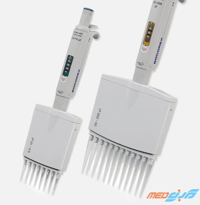 Acura® manual 855 Multichannel Micro pipette  -میکروپیپت مدل Acura® manual 855 Multichannel