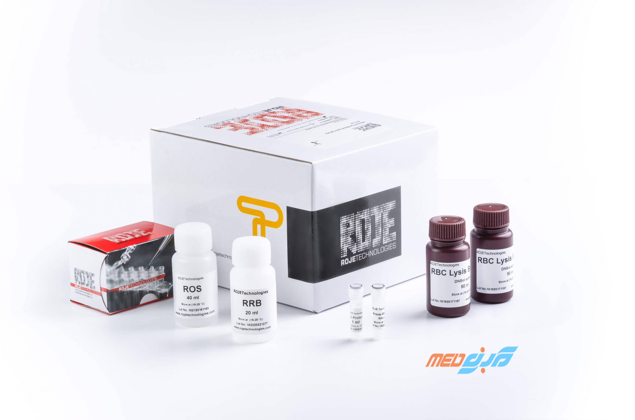 کیت استخراج DNA برپایه رسوب گذاری نمکی از نمونه خون لخته شده روژه- ROJE DNSol Clotted Blood Kit