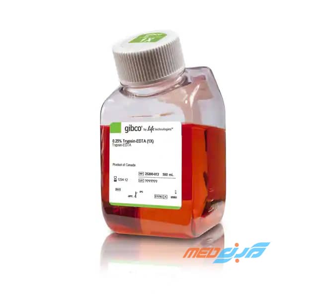 محیط کشت Trypsin-EDTA 0.25% برند Gibco Trypsin-EDTA 0.25% -  Gibco