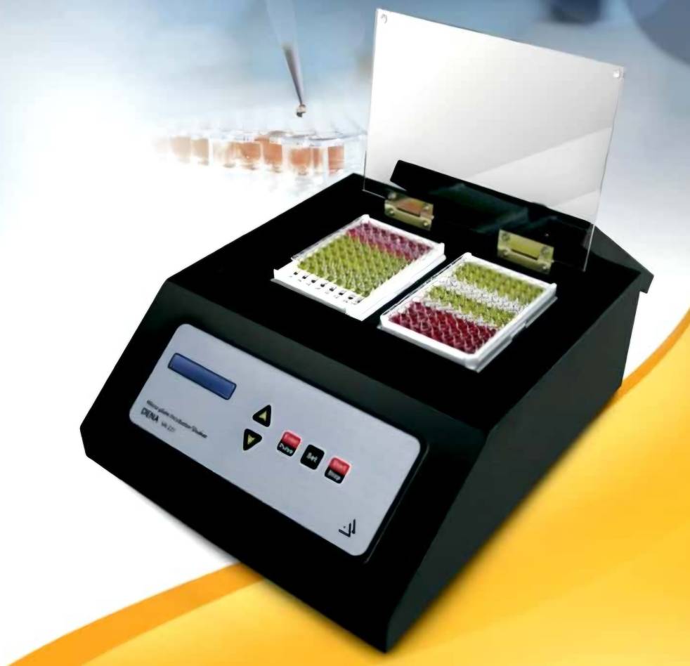 انکوباتور شیکر میکروپلیت DENA-VA221 با لرزش دقیق و دقت دمایی ۰.۱ درجه